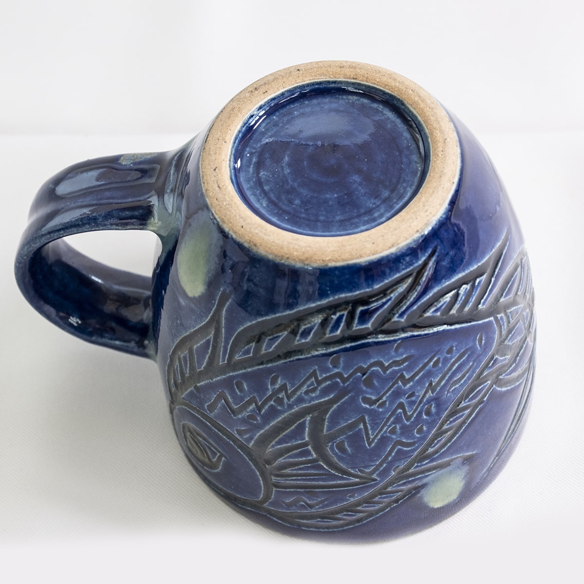 Bier-Becher mit Fischmuster