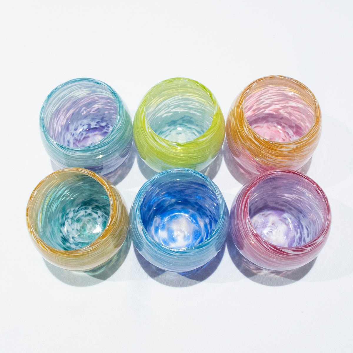 Barrel Shaped Glass - Deep Sea Series (set of 2)