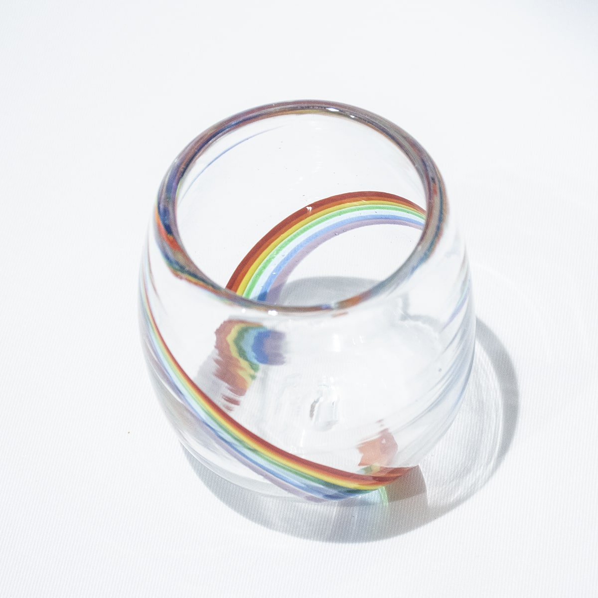Fassförmiges Glas - Rainbow Series (2er-Set)