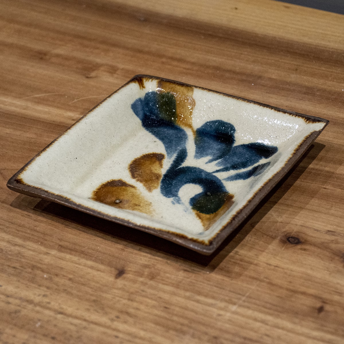 Small Square Dish Set from Okinawa (4 pieces)