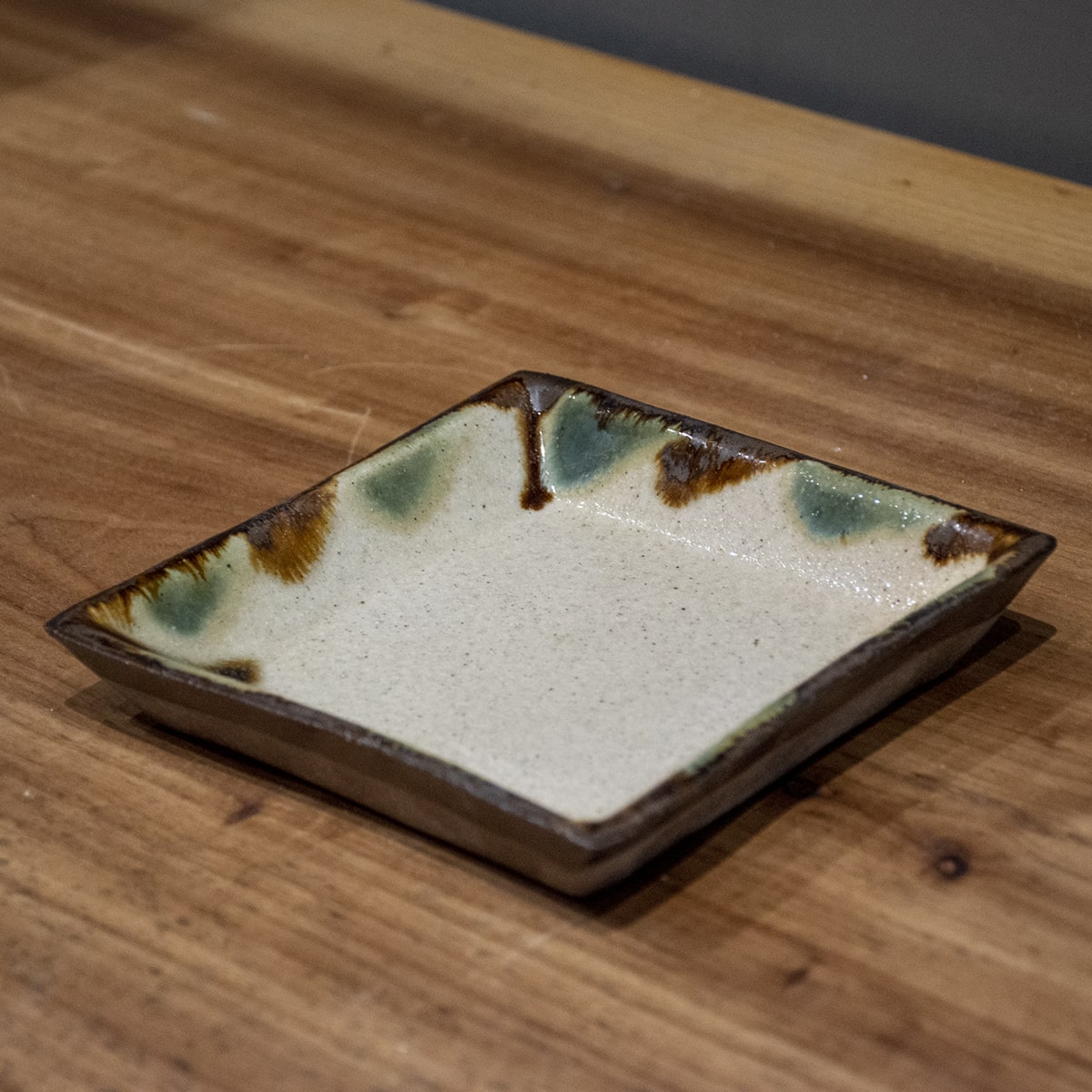 Small Square Dish Set from Okinawa (4 pieces)