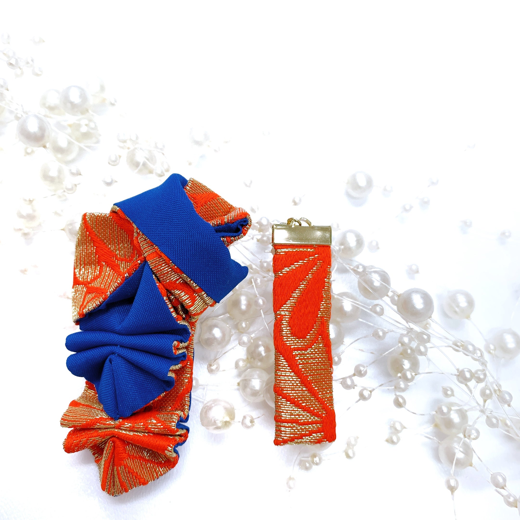 Ohrringe & Ringe "Awase Motsu Hito" in Rot