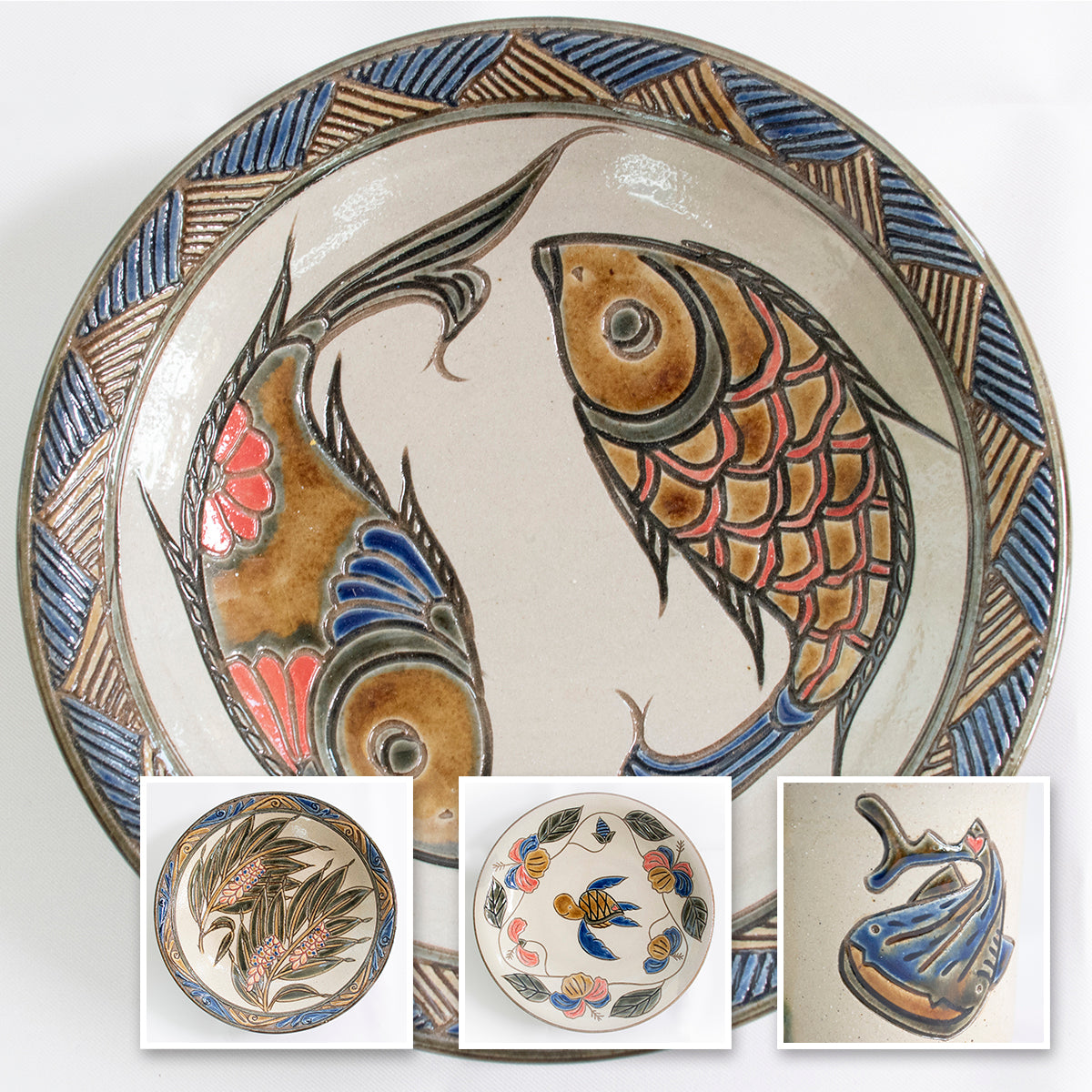 Nanasunzara: Japanese Plate with an Okinawan Design