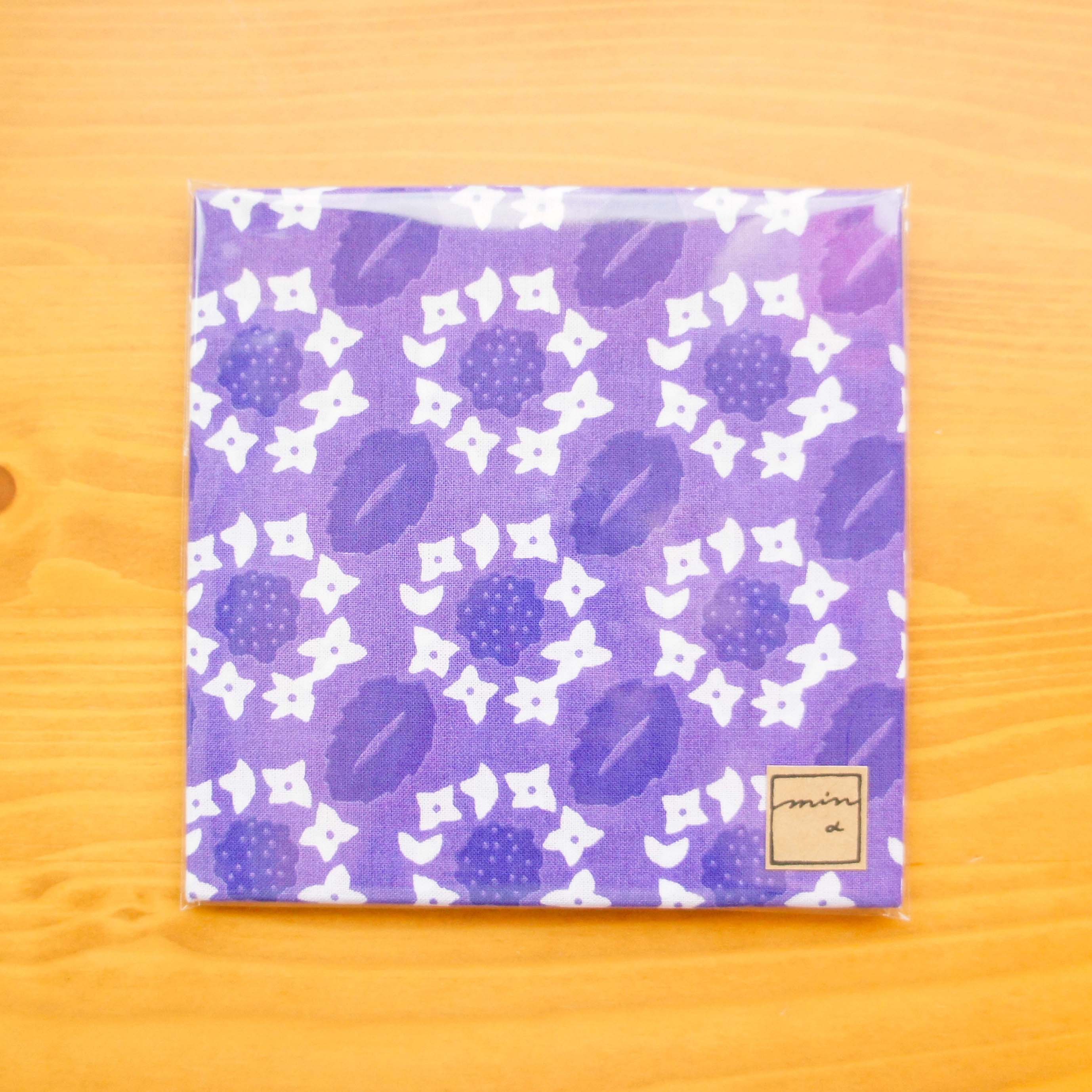 Japanisches Violettes Taschentuch - Minahomi Design