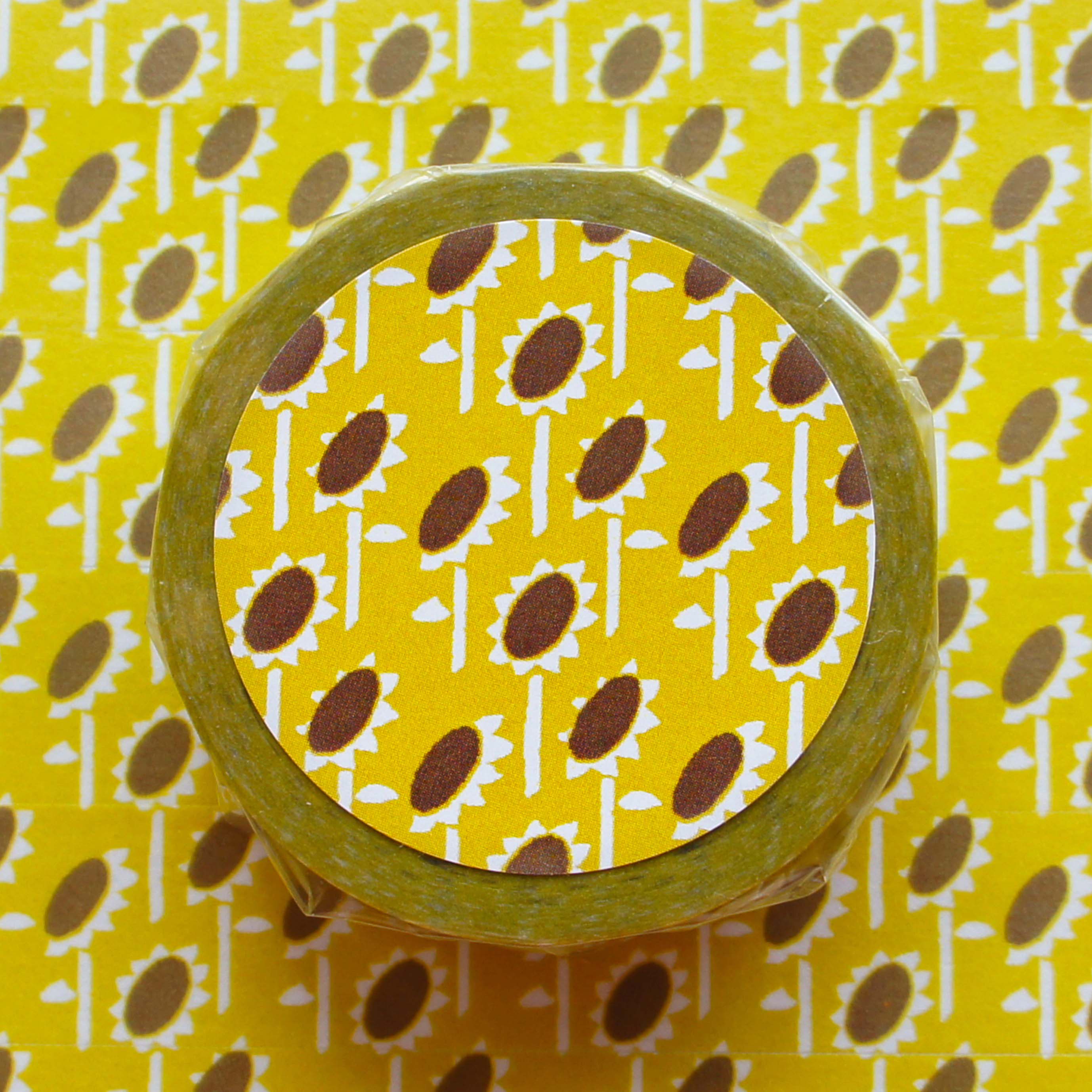 Pattern Masking Tape "Sun flower"