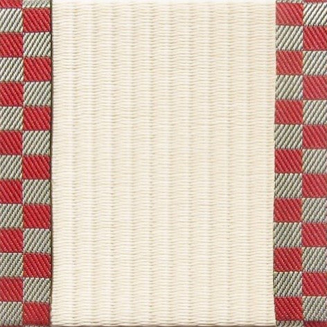 Tatami-Untersetzer "Kariert" (Rot)