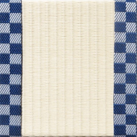 Tatami-Untersetzer "Kariert" (Blau)