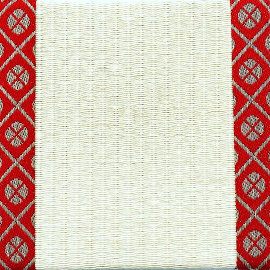 Tatami-Untersetzer, kleines Kourai-Muster (Rot)