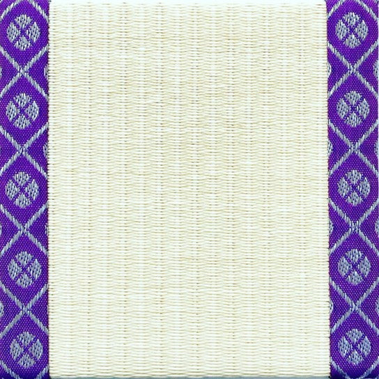 Tatami-Untersetzer, kleines Kourai-Muster (Violett)