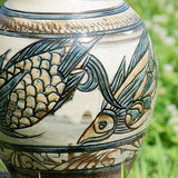 Load image into Gallery viewer, Patterned Jar from Okinawa - Jiro Kinjo (one of a kind)